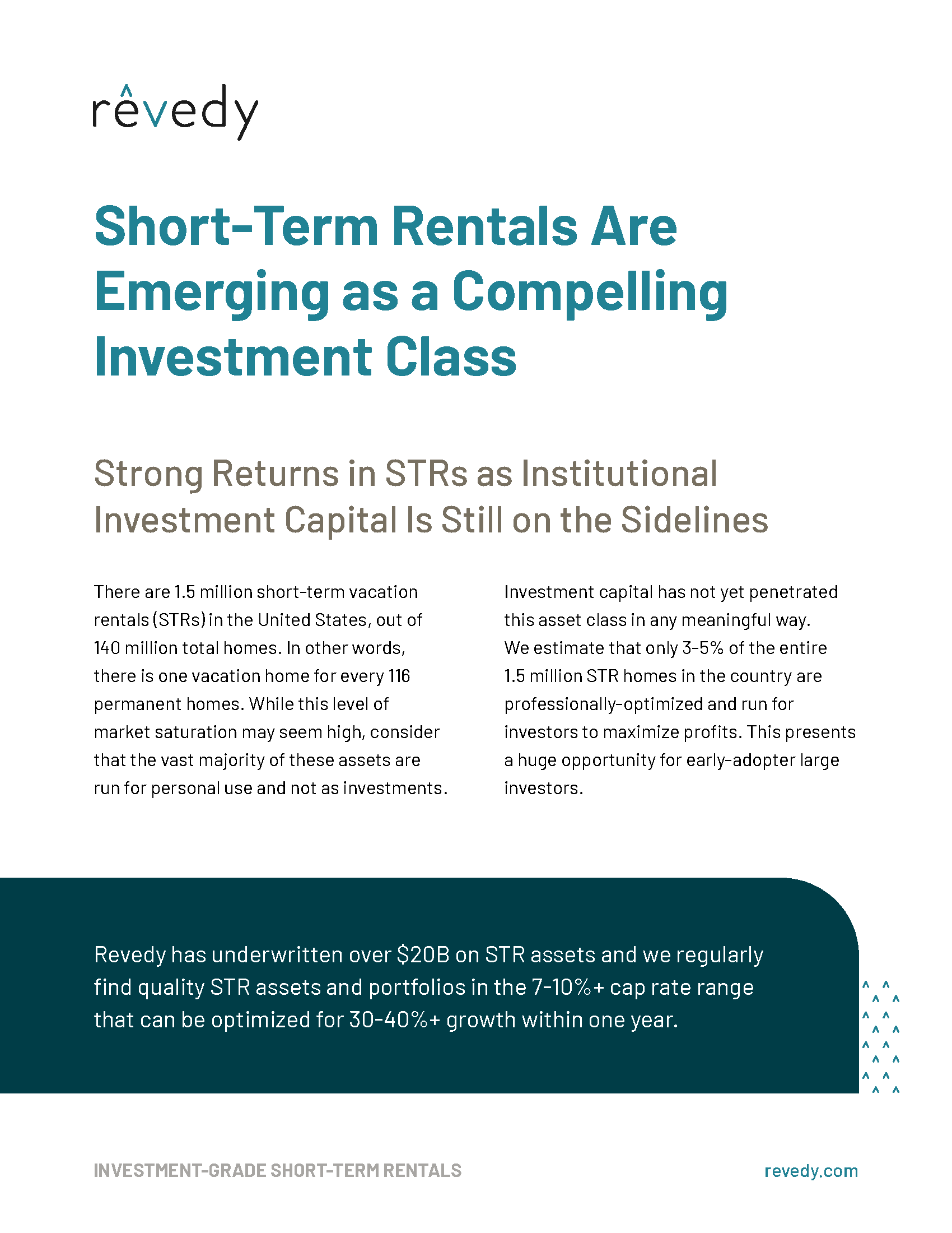 Investing in short-term rentals